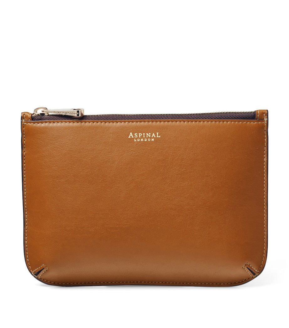 Aspinal of London Ella medium leather pouch - British product