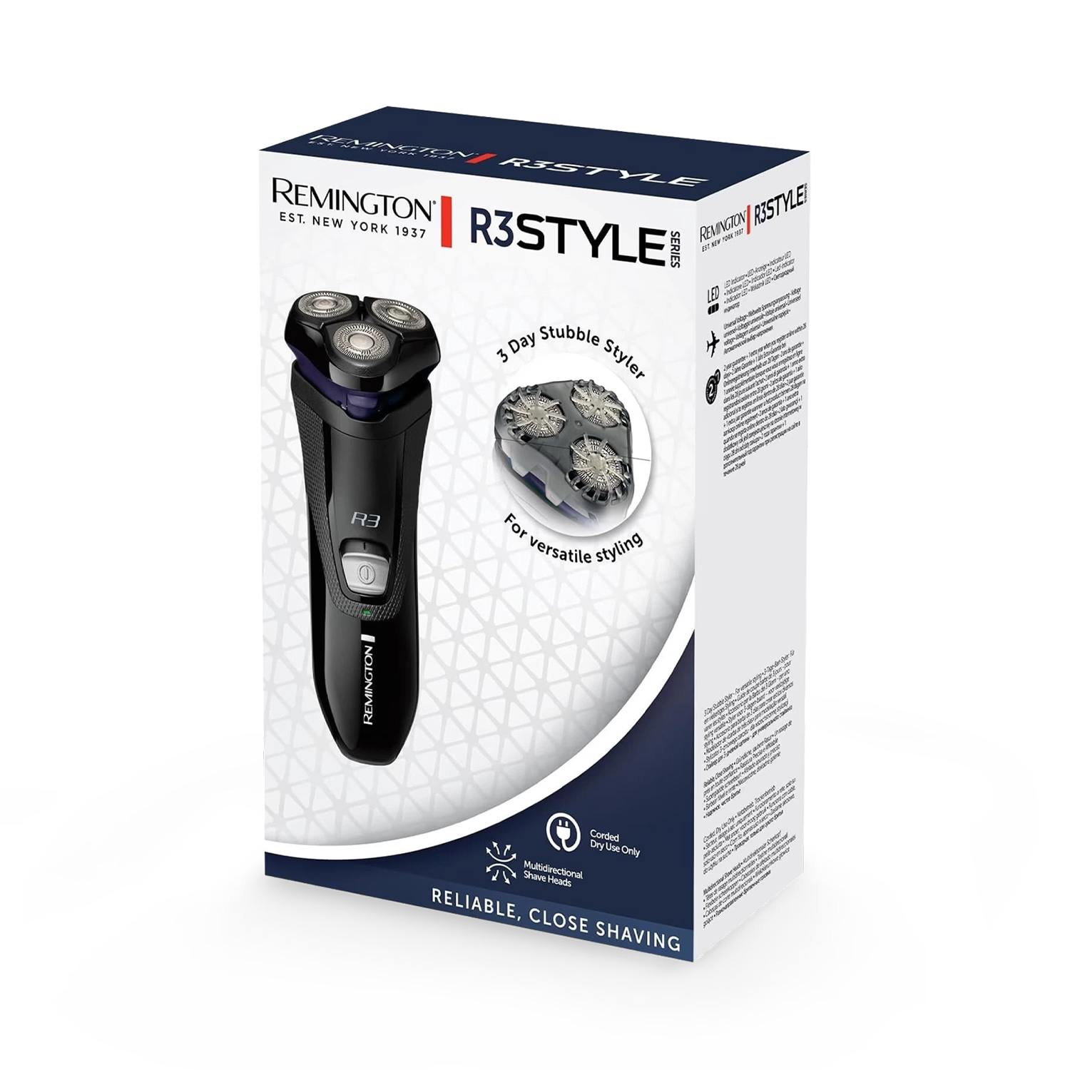 Remington R3 Style Series rotary shaver, imported from the UK