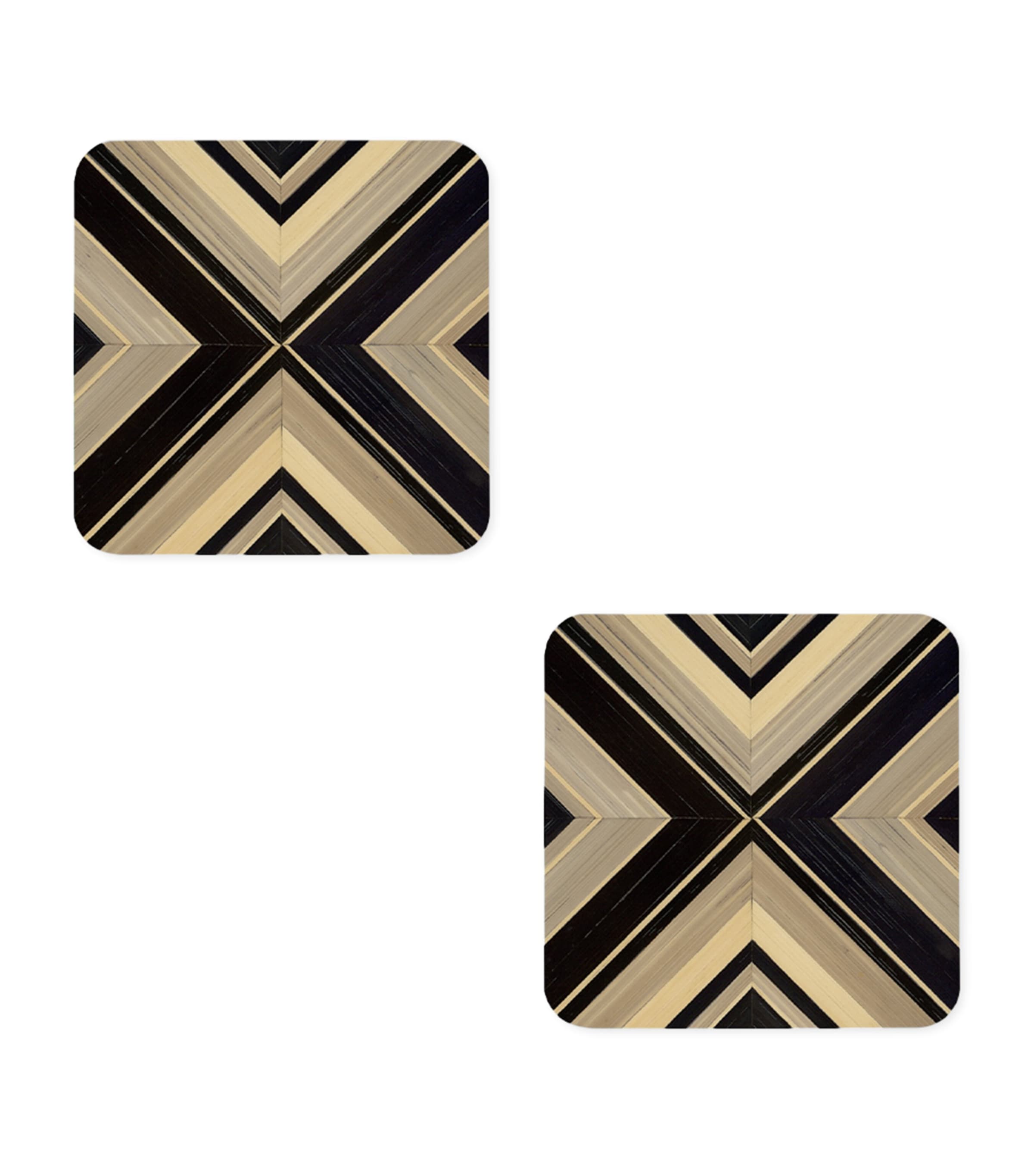 Hestia set of 2 Geometrique coasters, UK version