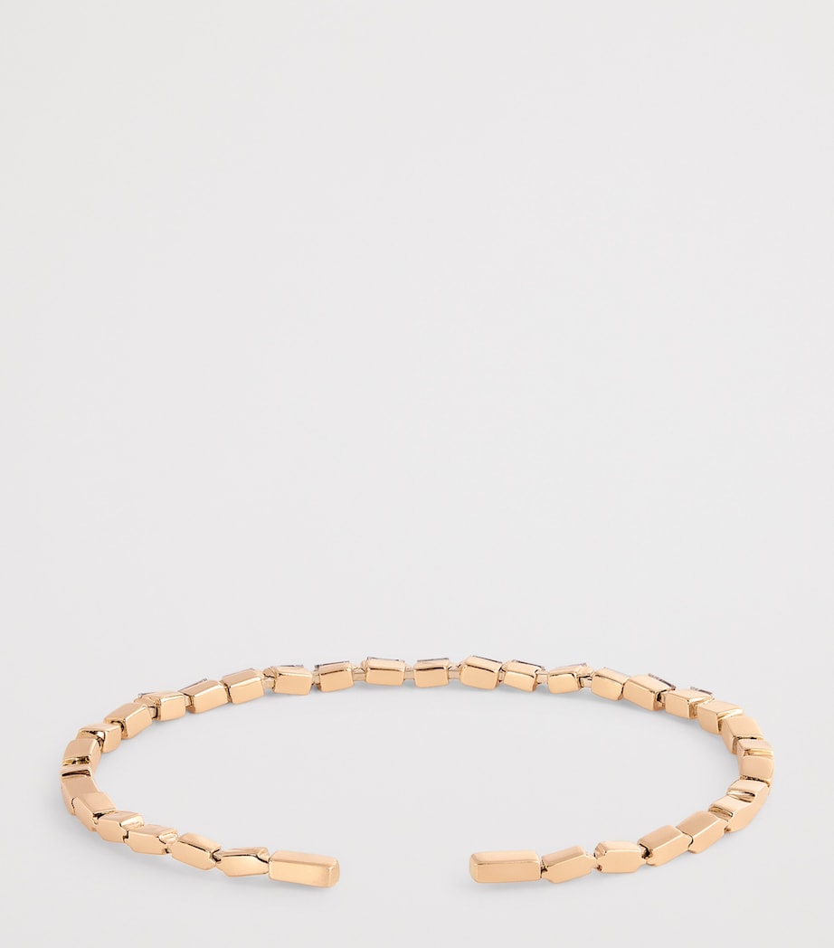 Suzanne Kalan rose gold diamond thin bangle, imported from the UK