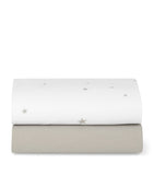 Snüz crib fitted sheets pack of 2 star print - British product