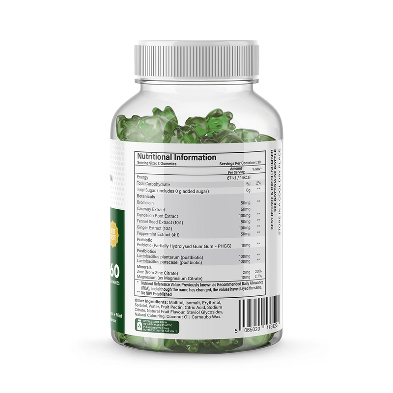 Dodi Health No Bloat Gummies - British product