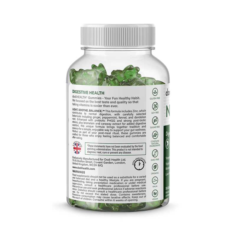 Dodi Health No Bloat Gummies - British product