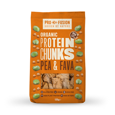 Holland & Barrett Profusion Pea and Fava Protein Chunks Organic Plant Based Meal Component 125g- Buy online at McGrocer
