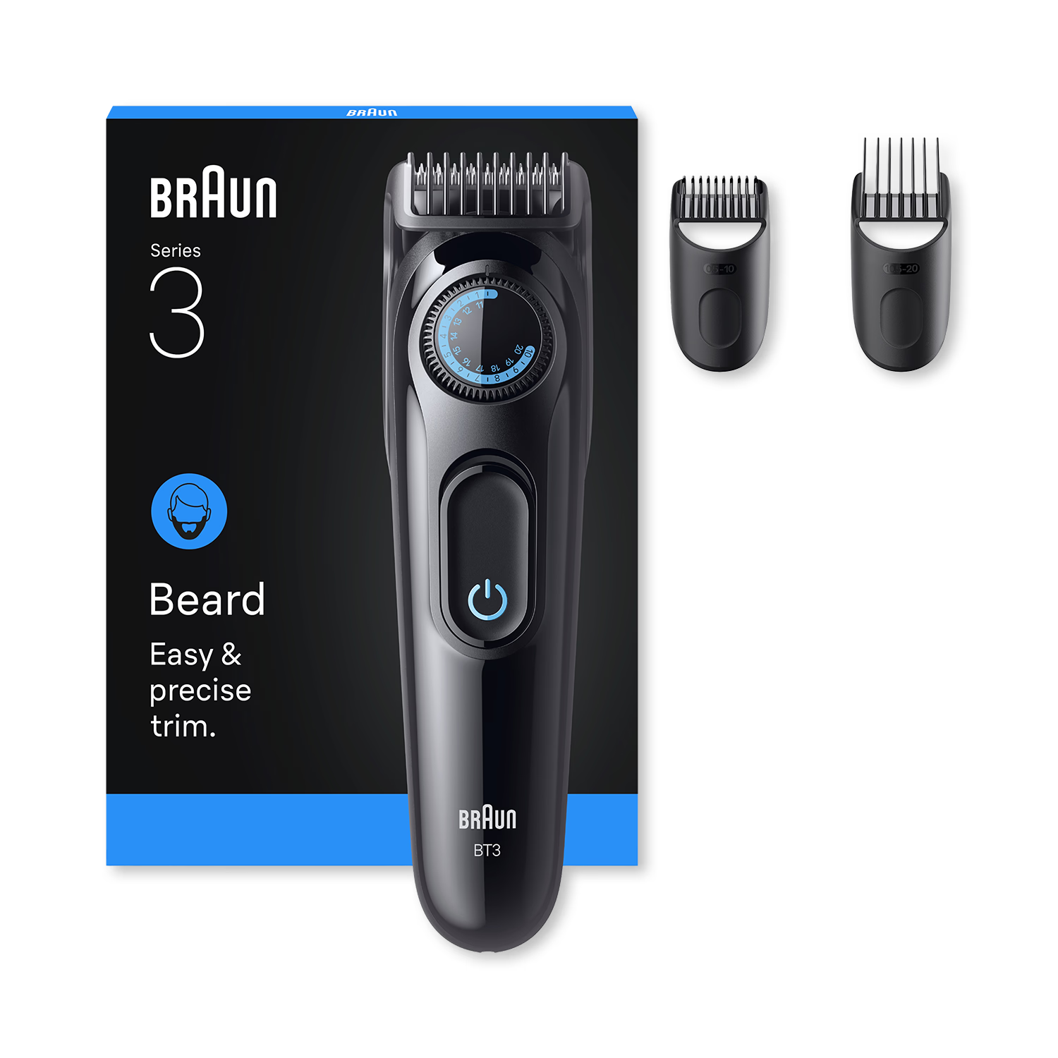 Braun Beard Trimmer Series 3 BT3520 black - British product