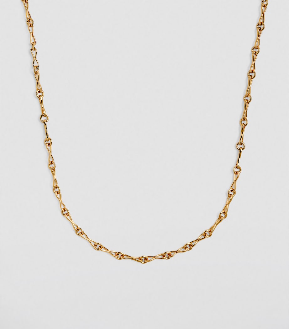 Azlee gold circle link necklace (British brand)