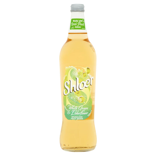 Shloer Elderflower & White Grape Sparkling Juice Drink 750ml Adult soft drinks Sainsburys   