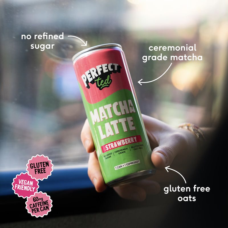 PerfectTed strawberry matcha latte 250ml - British product