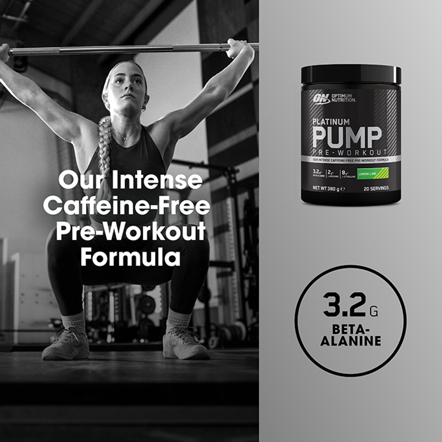 Optimum Nutrition Platinum Pump Pre-workout Lemon Lime 380g