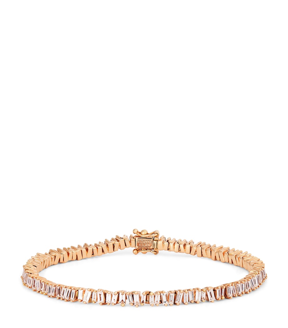Suzanne Kalan rose gold diamond tennis bracelet, imported from the UK