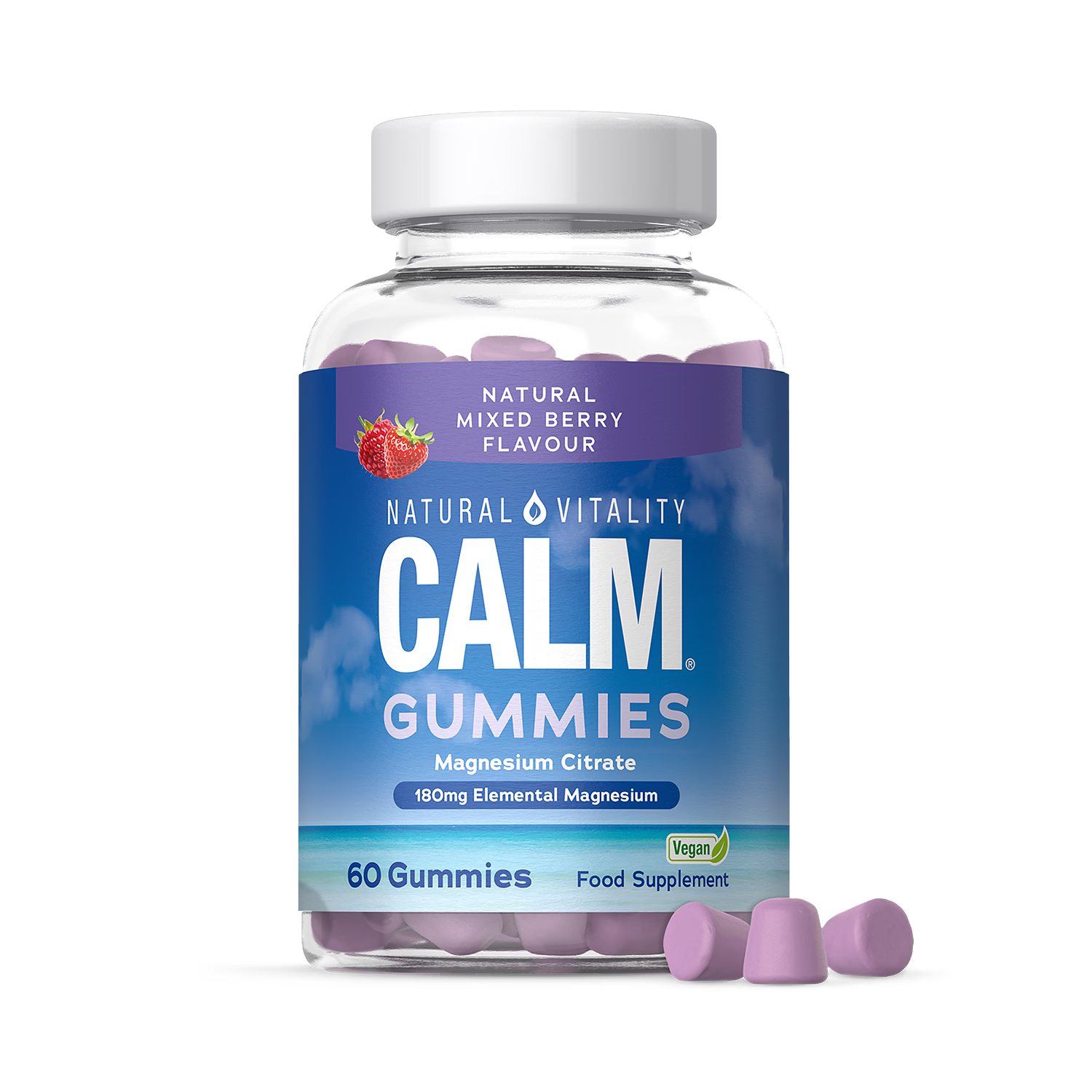 Natural Vitality Calm Magnesium gummies 180mg - British product