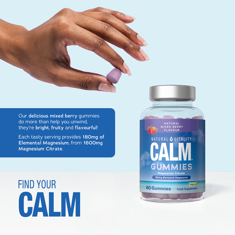 Natural Vitality Calm Magnesium gummies 180mg - British product