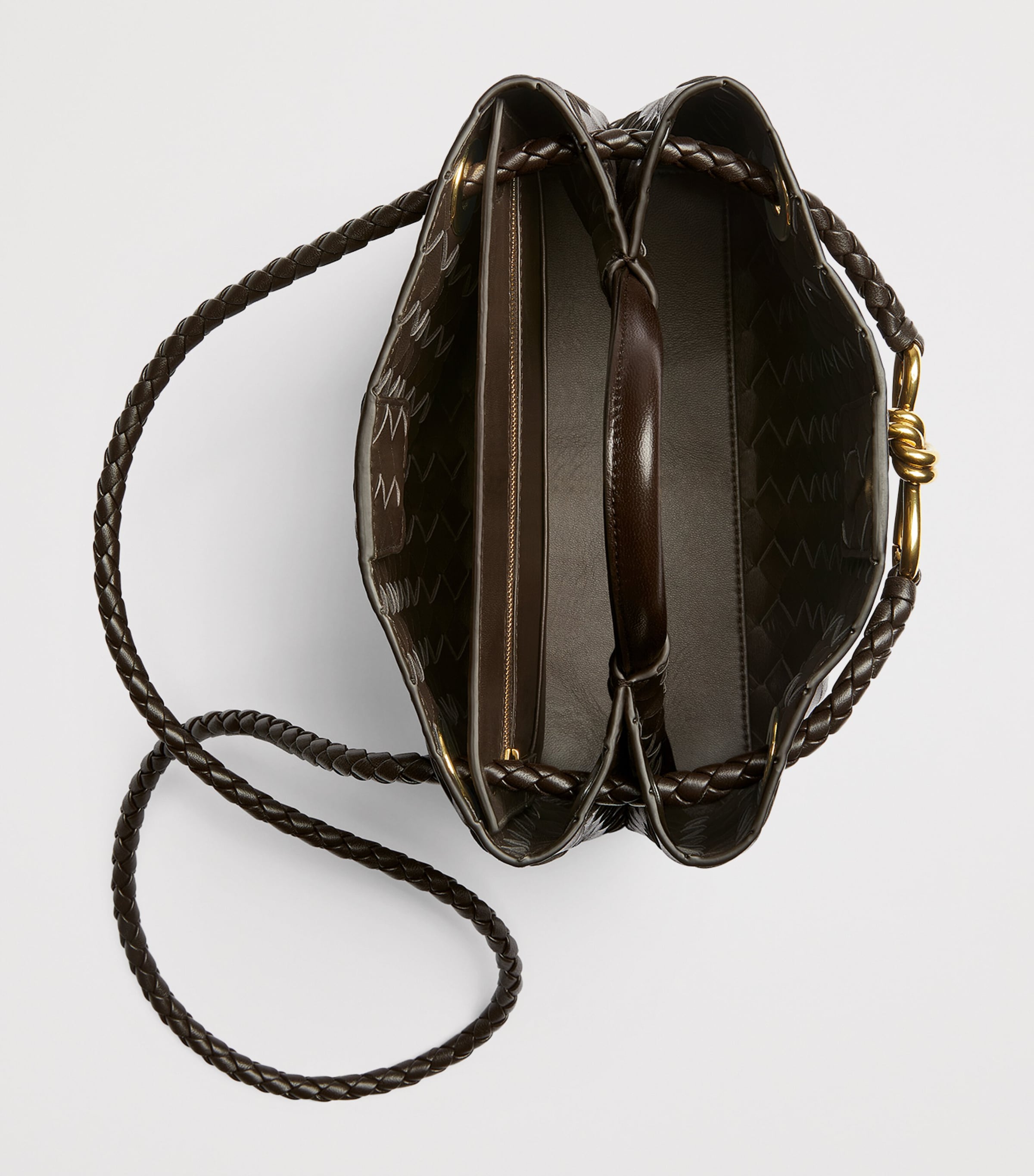 Bottega Veneta small leather Andiamo top-handle bag, UK version