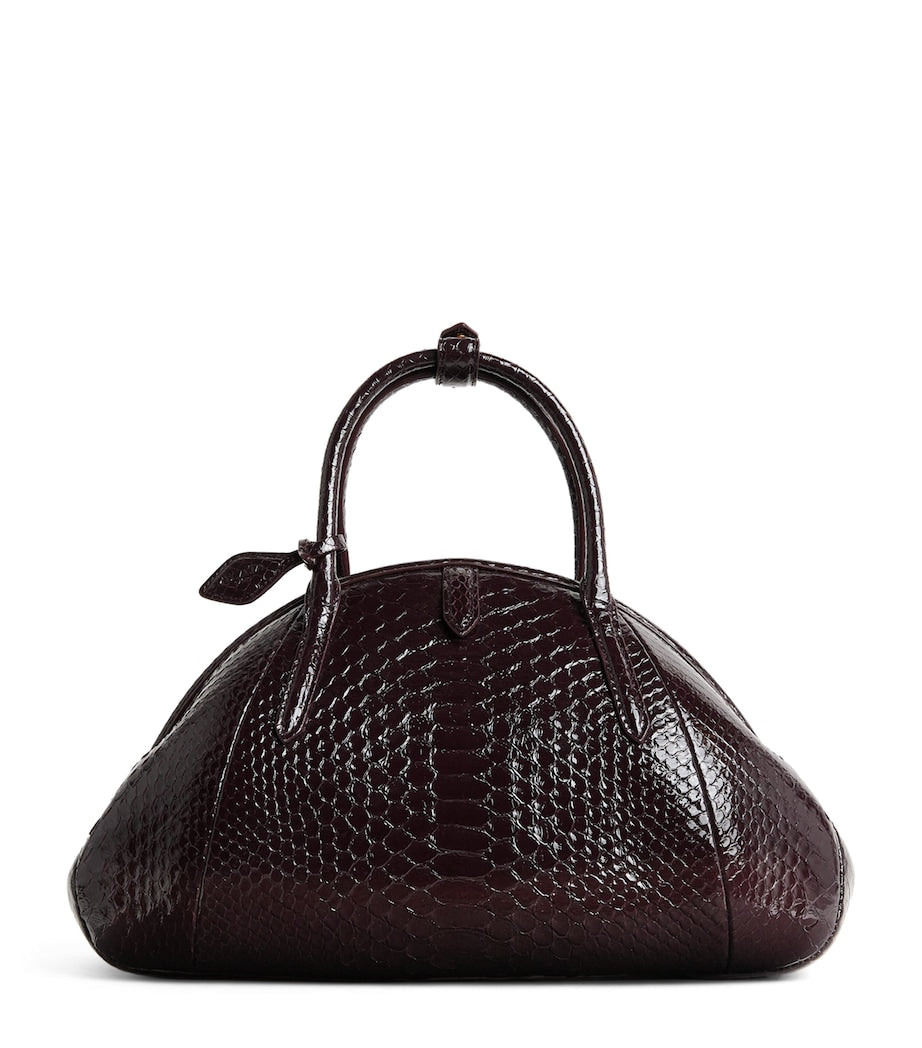 Alaïa small snakeskin top-handle purse, Italian luxury - British product