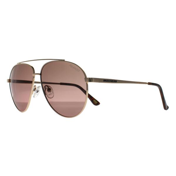 Skechers SE6276 gold polarised unisex sunglasses, UK version
