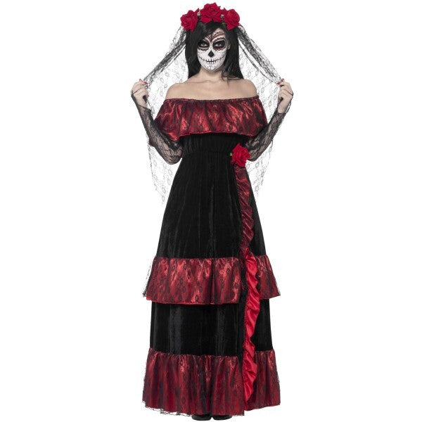 Smiffys Day of the Dead Bride deluxe costume, UK version