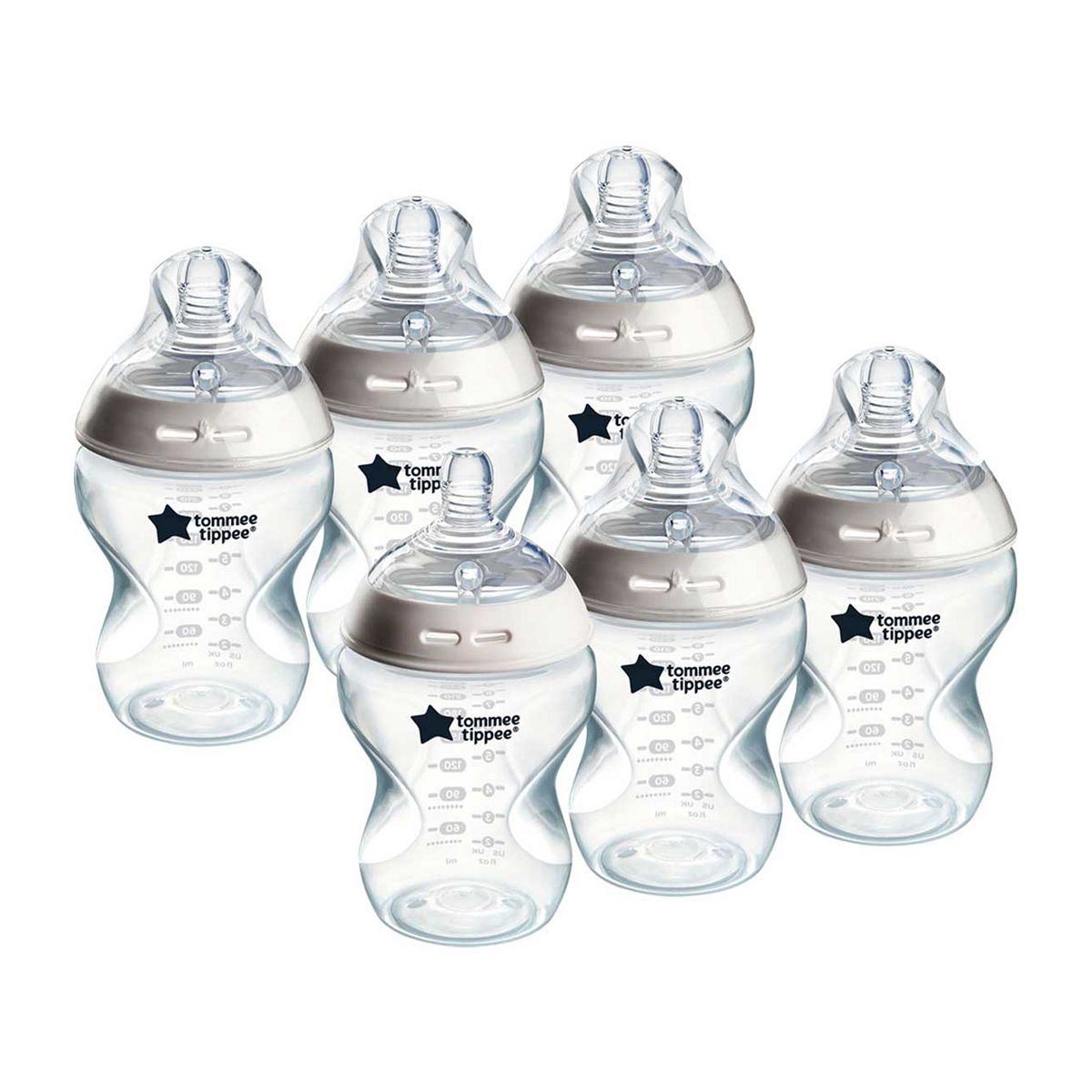 Tommee Tippee Natural Start Anti-Colic Baby Bottle, Slow Flow Breast-Like Teat, Anti-Colic Valve, Self-Sterilising, Pack of 6 Toys & Kid's Zone Boots   