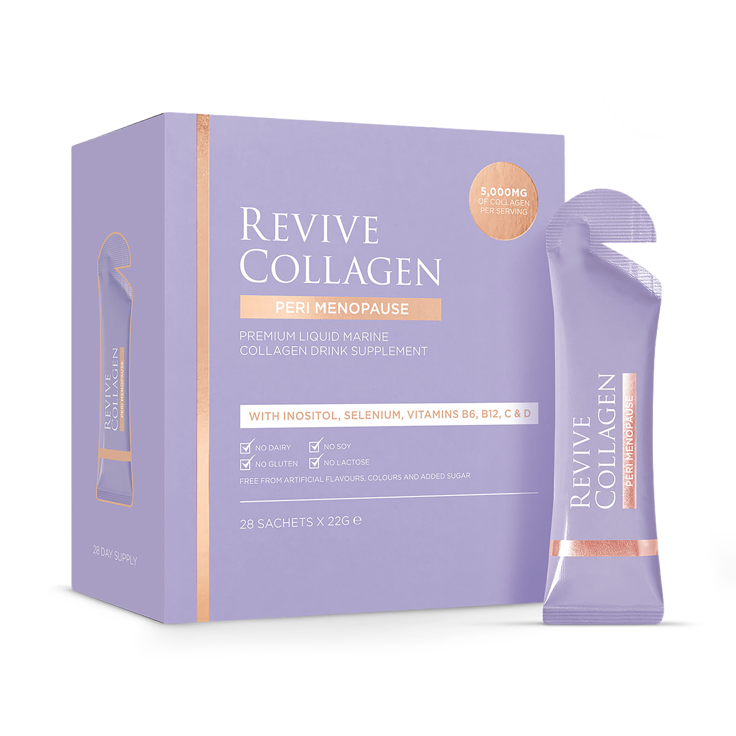 Revive Collagen peri menopause supplement 5000mg, imported from the UK