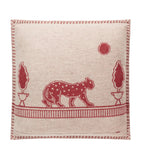 Cartier merino wool-cashmere Panthère de Cartier cushion 50cm x 50cm - British product