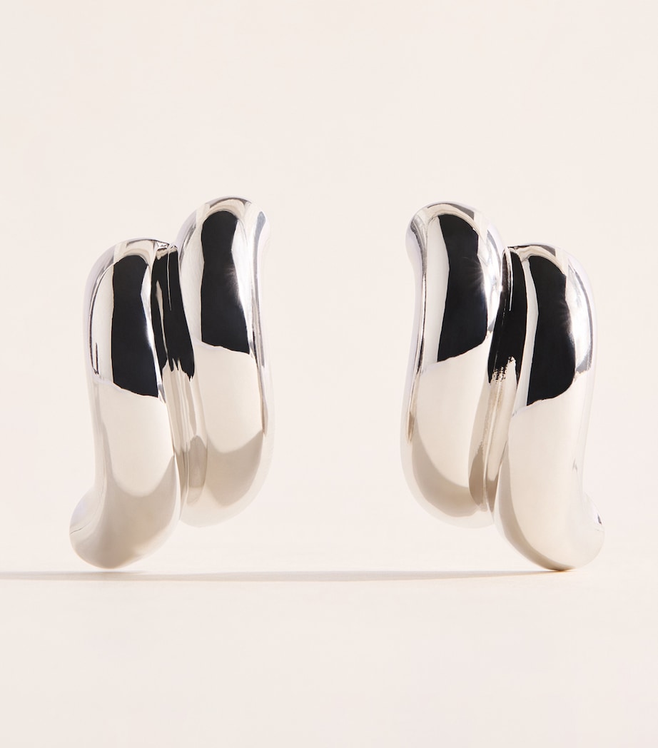 Eddie Borgo Torsade stud earrings, UK version