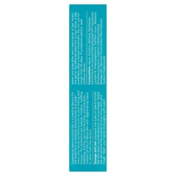 Superdrug Haemorrhoid Treatment Gel 40ml GOODS Superdrug   