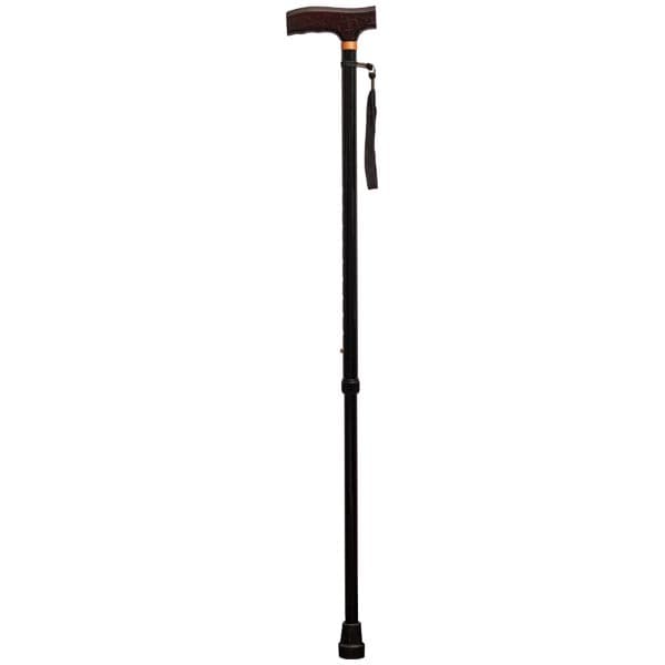 Aidapt Extendable Black Walking Cane with Strap GOODS Superdrug   