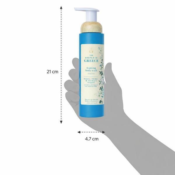 Wanderflower Essence of Greece foaming body wash 240ml, imported from the UK