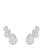 Boucheron Serpent Bohème white gold diamond three motif earrings, UK version