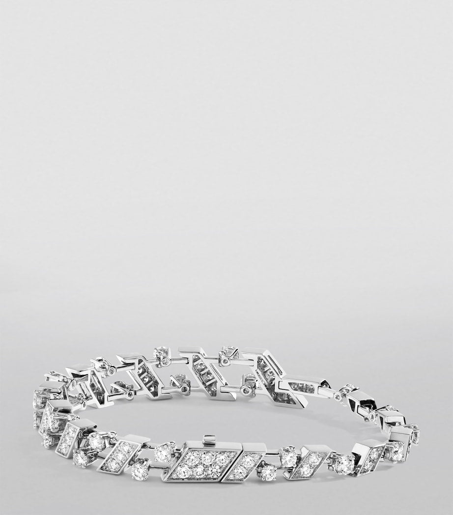 Marli New York 18kt white gold diamond Fifth Avenue bracelet, UK version