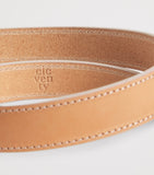 Eleventy nubuck leather belt 3cm width with silver buckle (British brand)