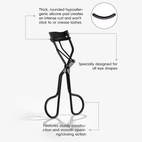 Livingandhome eyelash curler with silicone pad, imported from the UK