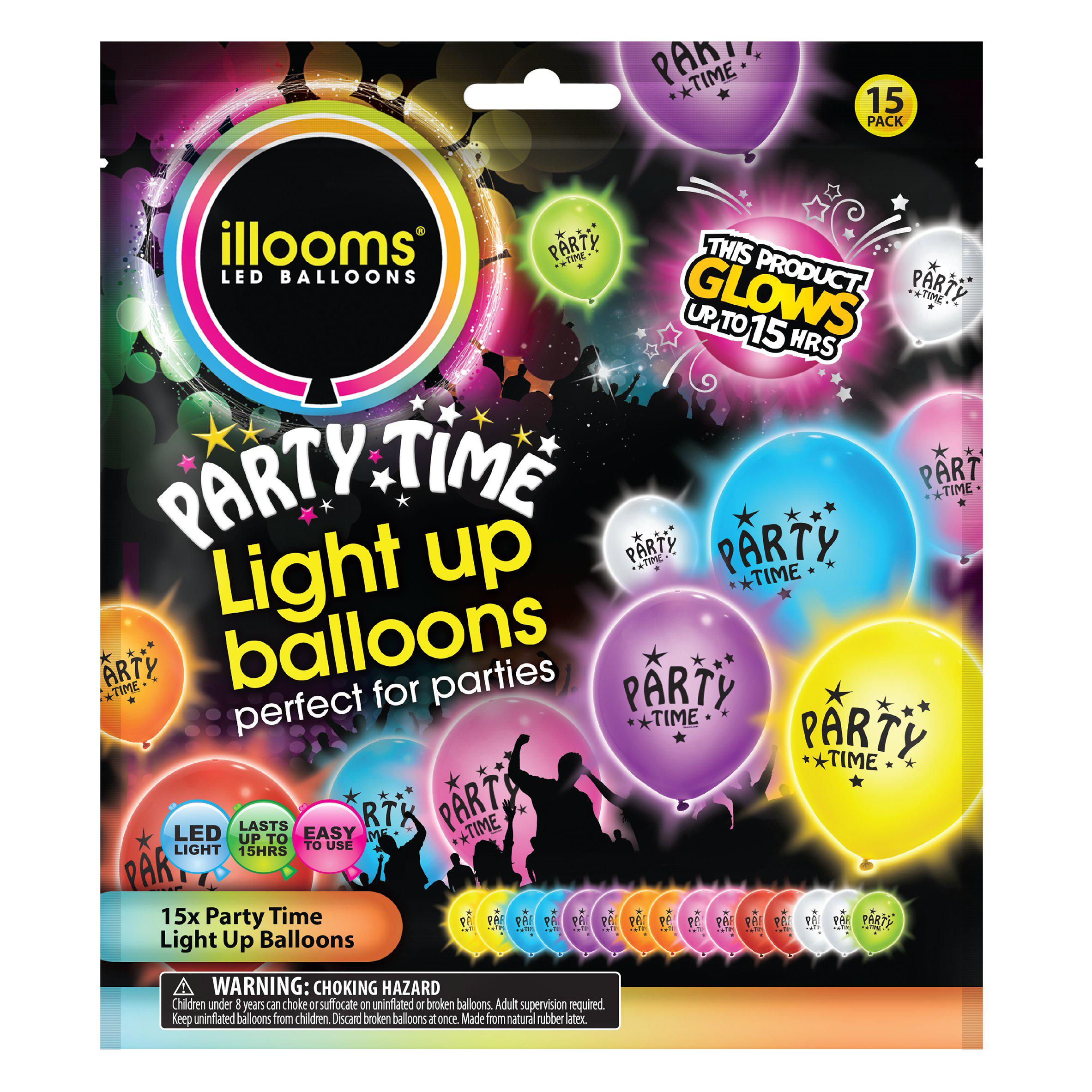 Illoom Balloon Mixed Party Time x15 GOODS Sainsburys   