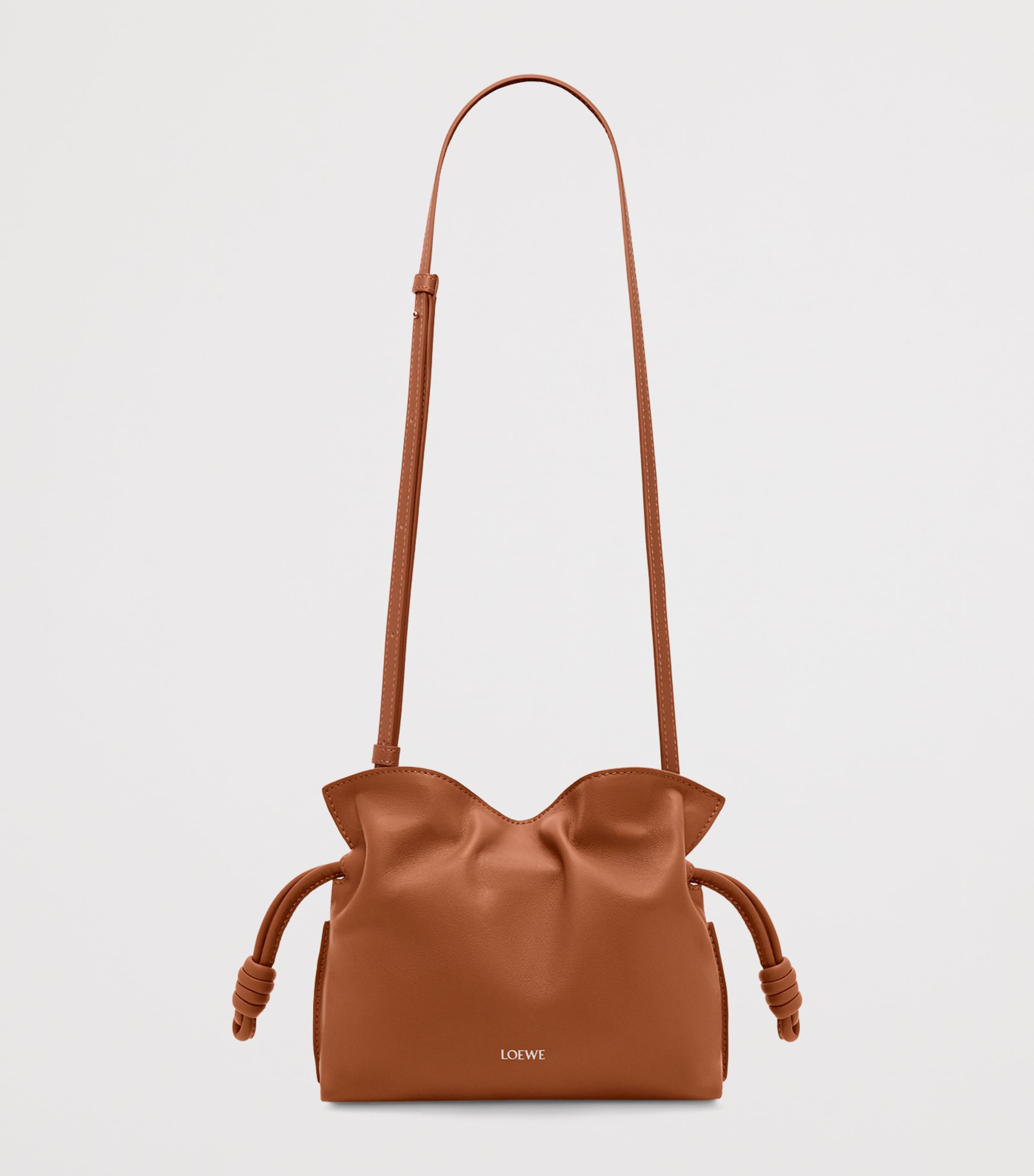 LOEWE Mini Flamenco leather clutch bag, UK version
