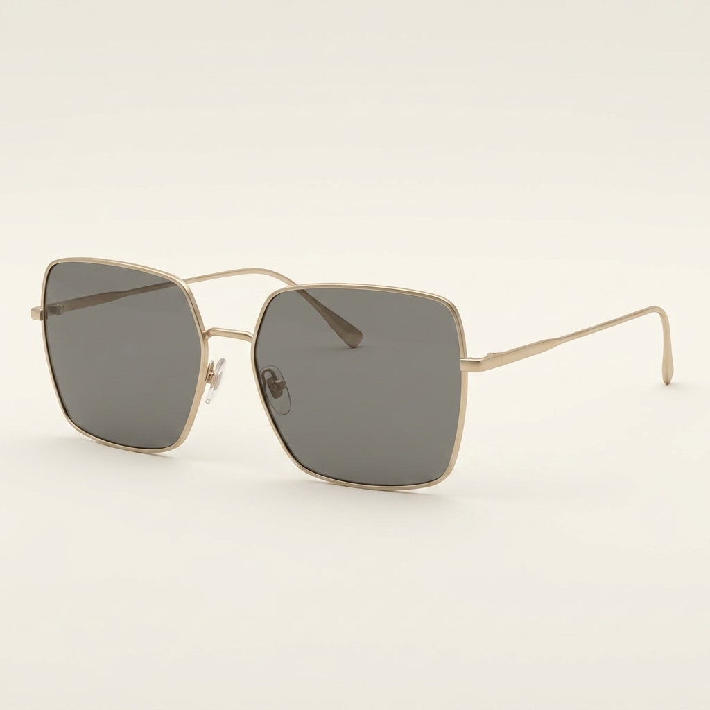 Lunettes de soleil Burberry Daphne monture en métal doré 58 (marque britannique)