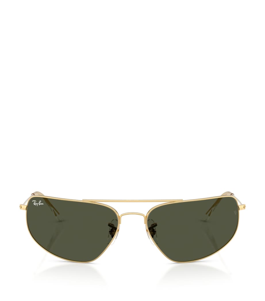 Ray-Ban rectangle aviator sunglasses with metal frame - British product