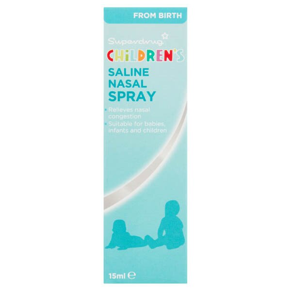 Superdrug Childrens Saline Nasal Spray 15ml GOODS Superdrug   