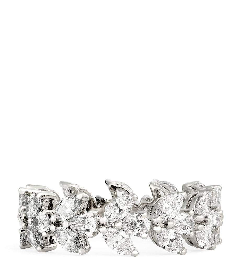 Anita Ko white gold diamond lotus ring, imported from the UK