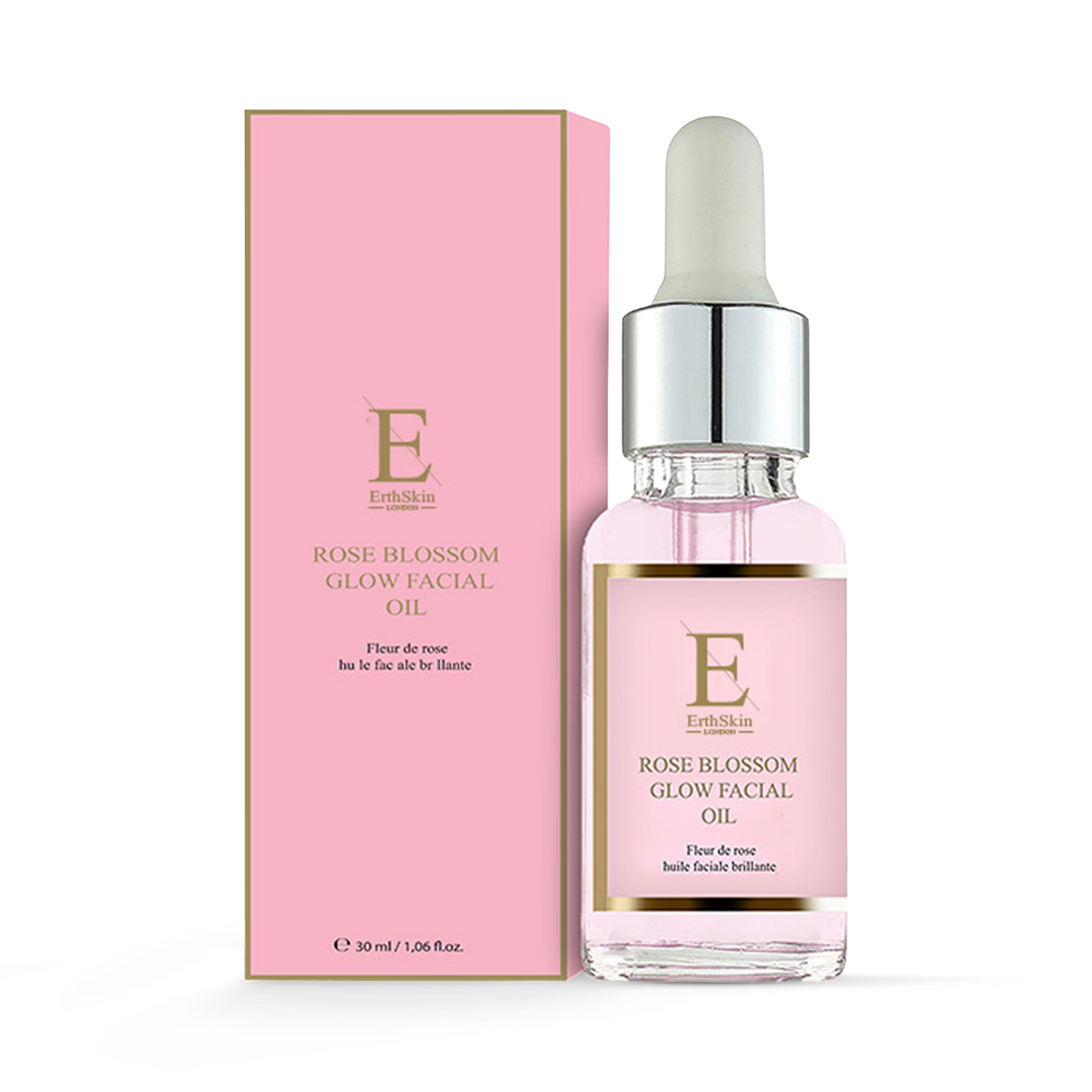 Erth Skin London Rose Blossom Oil 30ml, imported from the UK