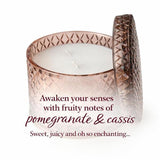 Candlelight 2-wick candle pomegranate cassis, UK version