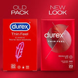 Durex Thin Feel Condoms Enhanced Sensitivity Regular Fit 20s GOODS Superdrug   