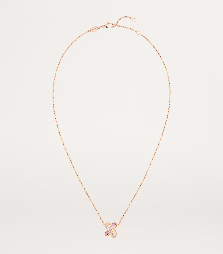 Chaumet Jeux de Liens rose gold pendant necklace, UK version