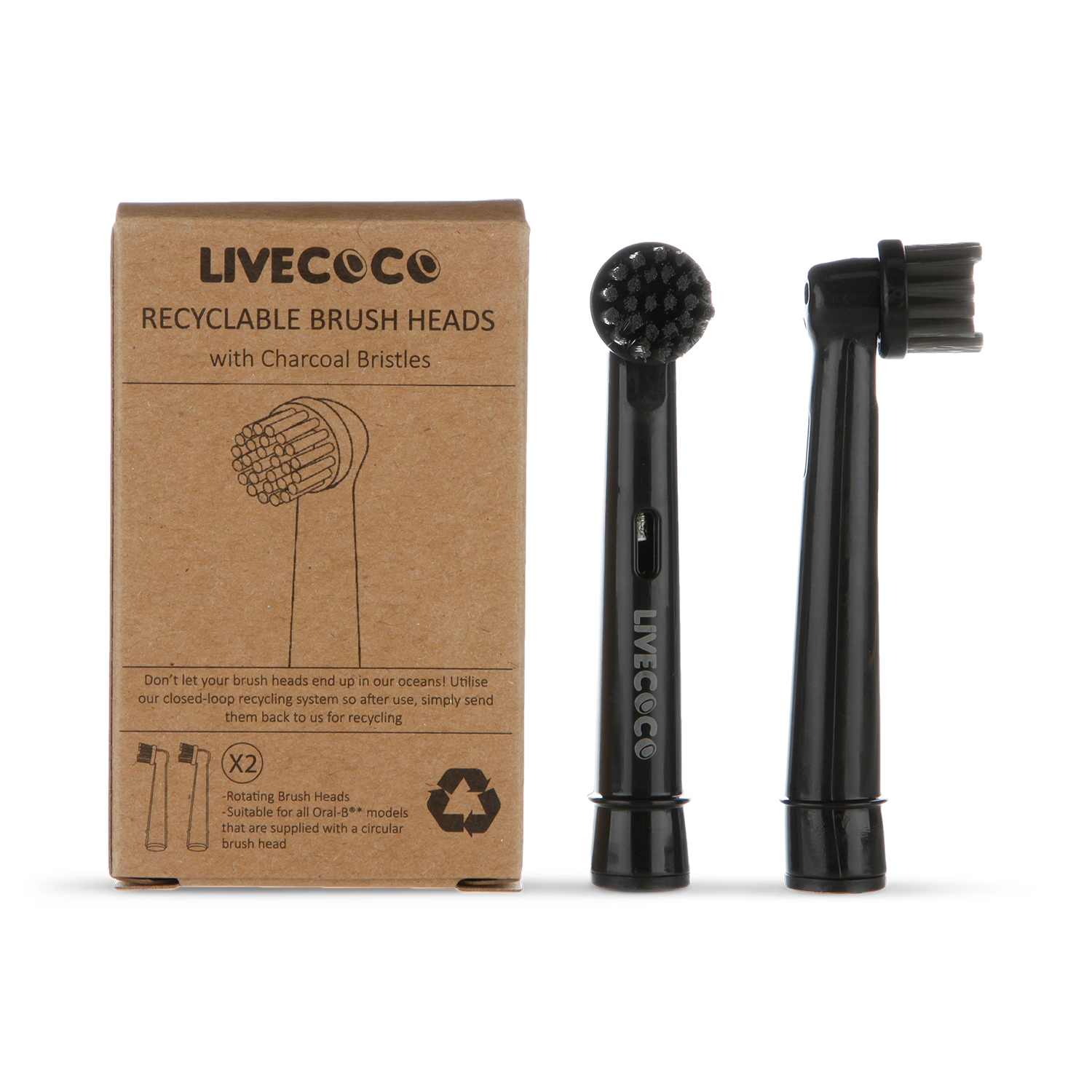 LiveCoco Recyclable Electric Toothbrush Heads