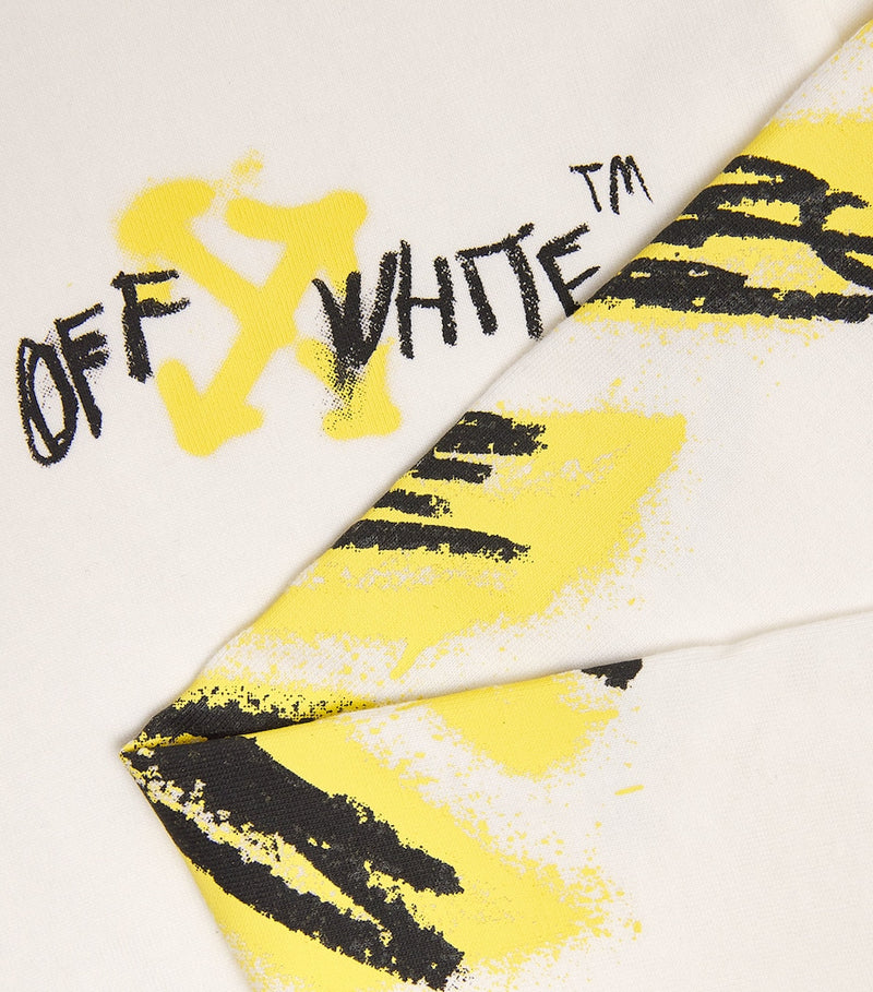 Off-White kids long-sleeve Diagonal T-shirt (4-12+ years), imported from the UK