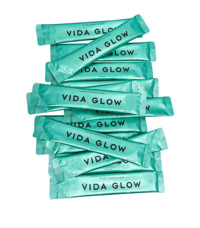 Vida Glow marine collagen supplement original unflavoured 30 x 3g sachets (British brand)