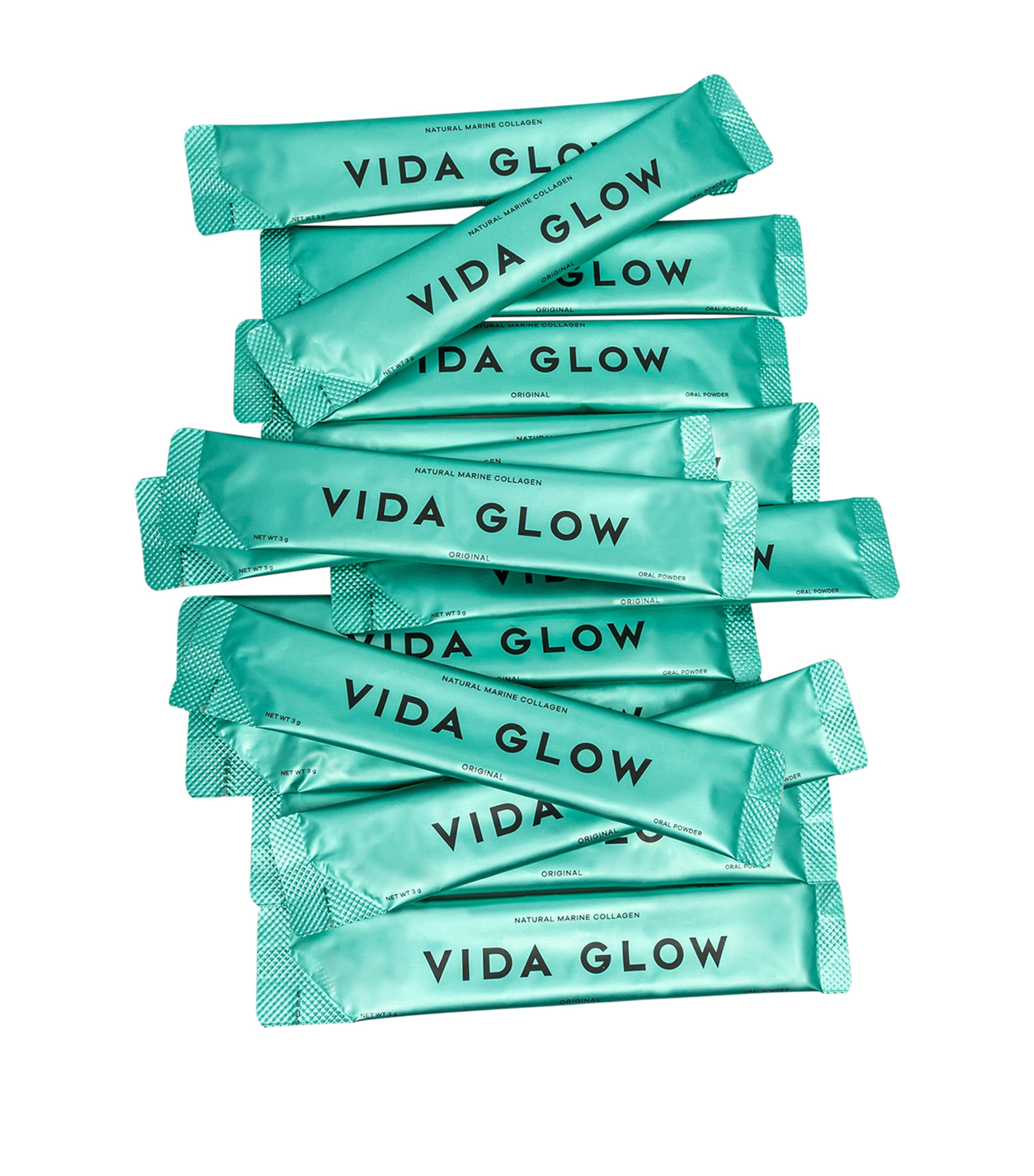 Vida Glow marine collagen supplement original unflavoured 30 x 3g sachets (British brand)