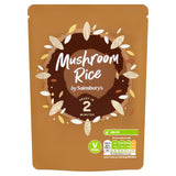 Sainsbury's Microwave Rice Mushroom 250g Microwave rice Sainsburys   