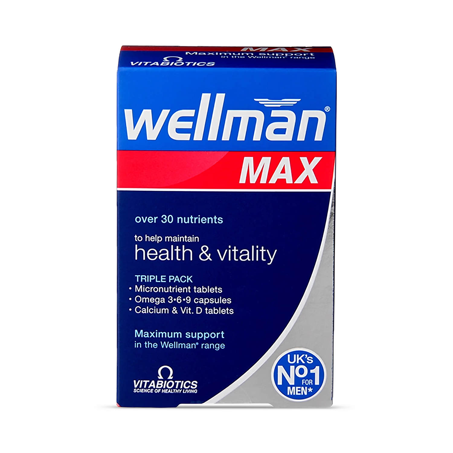 Vitabiotics Wellman Max multivitamins 84 capsules (British brand)