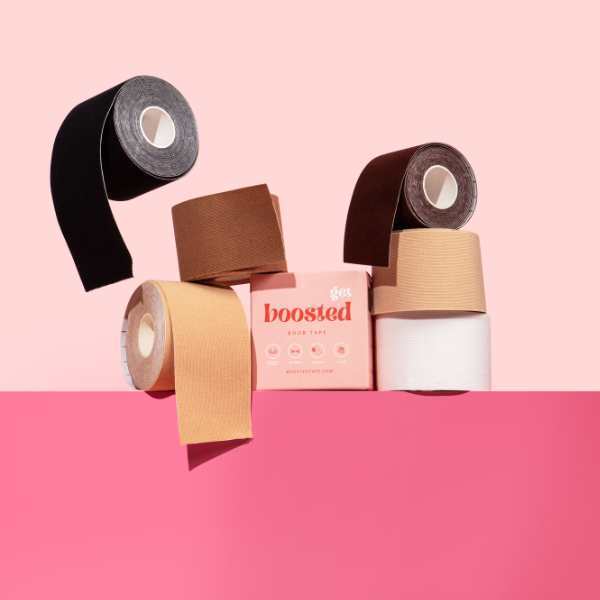 Boosted boob tape in Tan colour, 5 meters, UK version