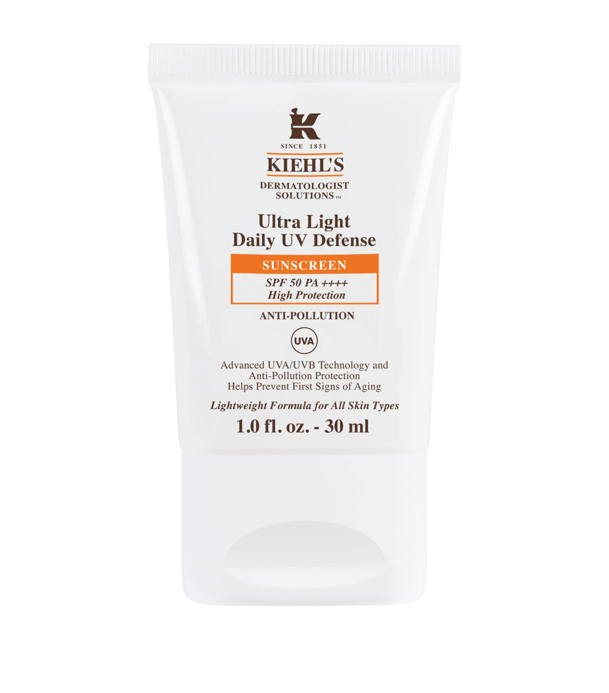 Kiehl's Ultra Light Daily UV Defence SPF moisturiser 30ml, UK version