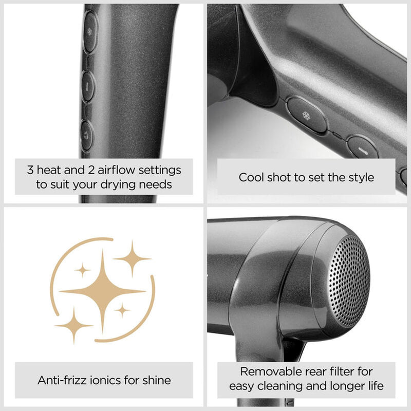 BaByliss Titanium Shine hair dryer, imported from the UK